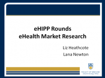 Title slide from eHealth Market Research
